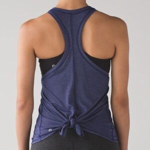 lululemon size 10 Tie It Up Singlet tank blue